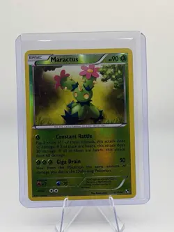 Pokemon TCG Maractus Black & White Reverse Holo Uncommon 12/114 90 HP 50 Power - Image 1