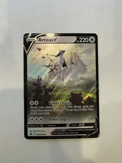 Pokemon Sword & Shield Arceus V SWSH204 Black Star Promo NM - Image 1