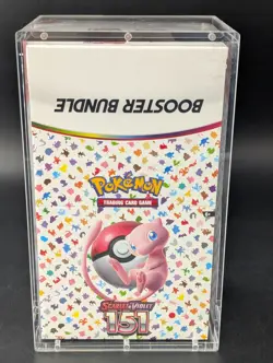 Pokemon 151 SV3.5 Booster Bundle Display Factory Sealed Case W/Acrylic Case - Image 1
