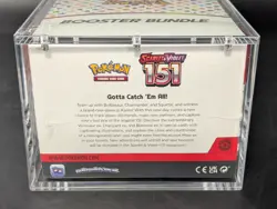 Pokemon 151 SV3.5 Booster Bundle Display Factory Sealed Case W/Acrylic Case - Image 3