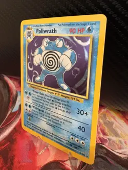 Pokemon Poliwrath 13/102 Base Set Holo Rare 1999 WOTC LP Unlimited - Image 3