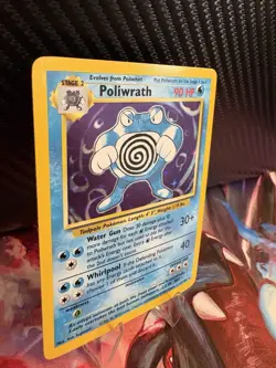 Pokemon Poliwrath 13/102 Base Set Holo Rare 1999 WOTC LP Unlimited - Image 4