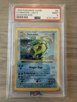 1999 Pokemon Gyarados Shadowless PSA 9 Mint Holo #6 - Image 1