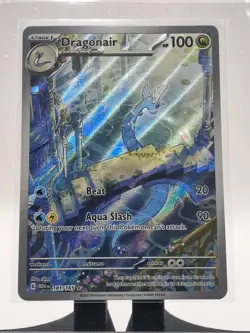 2023 Pokemon TCG Scarlet & Violet 151 Dragonair 181/165 Illustration Rare NM - Image 3
