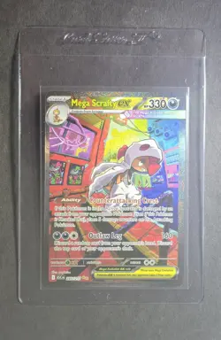 Pokemon Mega Scrafty EX SIR Secret Illustration Rare 285/217 Ascended Heroes - Image 1
