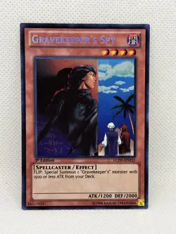 Yugioh - Gravekeeper's Spy - LCJW-EN255 - 1st Edition - Secret Rare - NM 2201 - Image 1