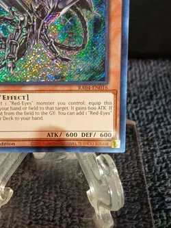 Yu-Gi-Oh Black Metal Dragon RA04 1st Edition Secret Rare Light Played - Image 5