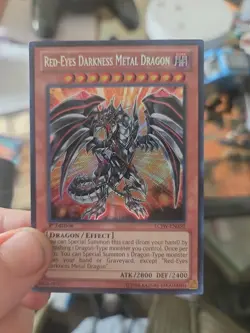 Yugioh - Red-Eyes Darkness Metal Dragon LCJW-EN050 1st Secret Rare LP - Image 1