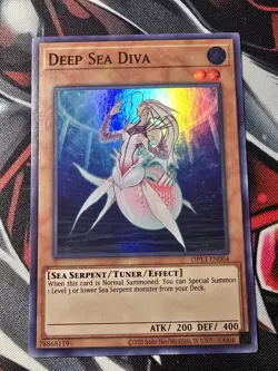 YUGIOH - DEEP SEA DIVA - SUPER RARE - OP13 - NM - OTS PACK 13 - Image 1
