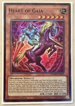 x1 Heart of Gaia - MZMU-EN033 - Super Rare - 1st Edition Yu-Gi-Oh! M/NM - Image 1