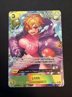 One Piece Lilith OP07-111 SR English Edition NM/M Condition Parallel - Image 1