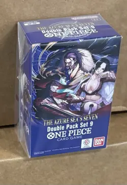 One Piece TCG: Double Pack Set 9 The Azure Sea's Seven SEALED English Brand New - Image 1