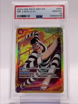 MR. 2 BON CLAY 2024 ONE PIECE MEMORIAL COLLECTION RARE #EB01-061 PSA 10 Q1219 - Image 1