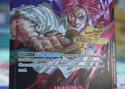 One Piece TCG Shanks P-083 Championship 25-26 Event Pack Promo Near Mint GOLD - Image 2