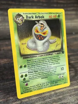 Pokemon Vintage Dark Arbok Holo Rare TCG Card 2/82 WotC - Image 2