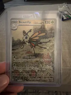 Beautifly #219/217 Ascended Heroes Pokemon Full Art Rare Holo NM Near Mint Card - Image 1