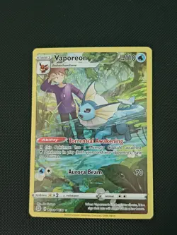Vaporeon TG02/TG30 Swsh09 Trainer Gallery Ultra Rare Holo Card Brilliant Stars - Image 1
