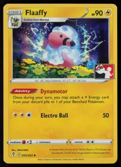 Pokemon Flaaffy 055/203 Prize Pack Series Cards Holo Pack Fresh - NM - Image 1