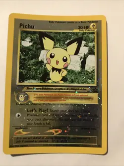 Pichu Reverse Holo Black Star Promo 35 WOTC Pokemon Card - Image 1