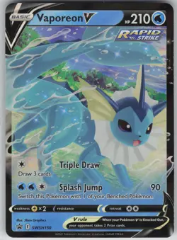 Vaporeon V Promo SWSH: Sword & Shield Promo Cards SWSH150 LP - Image 1