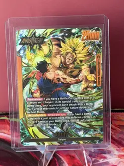 Broly FB08-073 Leader ALT ART L* Saiyan's Pride Dragon Ball English Card Fusion - Image 1