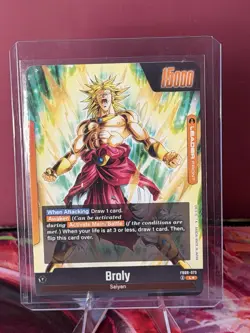 Broly FB08-073 Leader ALT ART L* Saiyan's Pride Dragon Ball English Card Fusion - Image 2