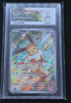 Eevee SVP 173 Promo Ace 9 Mint Ace Label Graded Pokemon Card #1 - Image 1