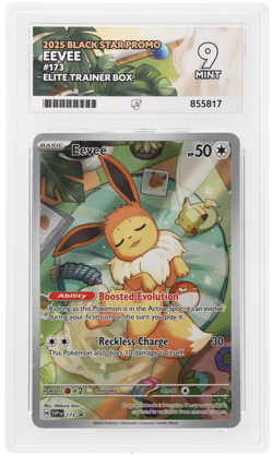 Eevee SVP 173 Promo Ace 9 Mint Ace Label Graded Pokemon Card #1 - Image 3