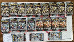 Pokemon TCG Stellar Crown 20 Sealed Booster Packs Lot 200 Cards Scarlet Violet - Image 1