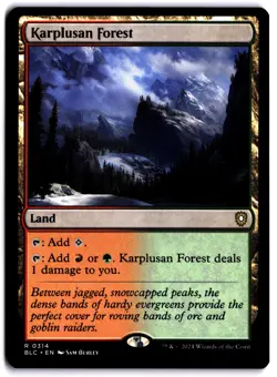 Karplusan Forest NM BLC Commander: Bloomburrow MTG - Image 1