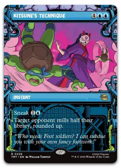 Kitsune's Technique (Showcase) #229 (NM) TMT Magic MTG - Image 1