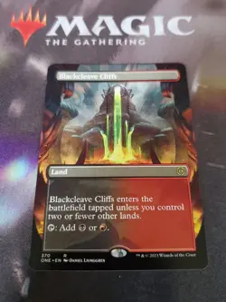 Mtg. Blackcleave Cliffs. Borderless. Phyrexia: All Will Be One. Pack Fresh - Image 1