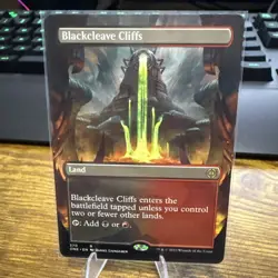 Blackcleave Cliffs (Borderless) #370 (NM) Phyrexia All Will Be One ONE Magic MTG - Image 1