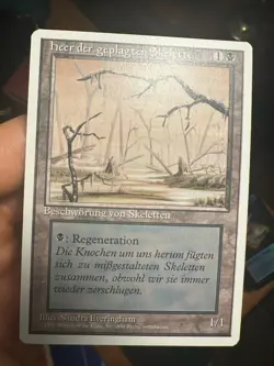 German Misprint Drudge Skeletons Swamp With Regenerate • NM/Unplayed • Mtg 1286 - Image 1