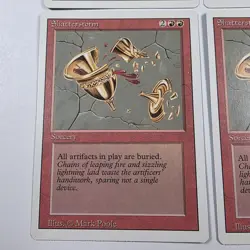 (4) Magic The Gathering Shatterstorm MTG Revised Edition Vintage 1994 LP Playset - Image 2