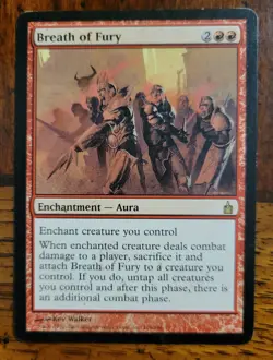 Breath of Fury x1 MTG Ravnica Magic Light Play English - Image 1