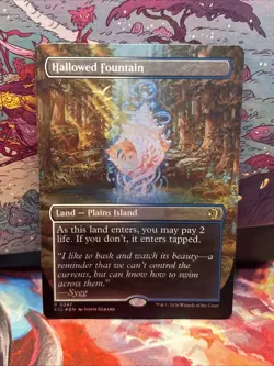 Hallowed Fountain (Borderless) Lorwyn Eclipsed Foil Near Mint - Image 1
