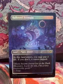 Hallowed Fountain (Borderless) Lorwyn Eclipsed Foil Near Mint - Image 2