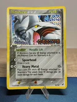 Skarmory Reverse Holo 26/107 EX Deoxys Stamped Rare Pokemon 2005 Card HP - Image 1
