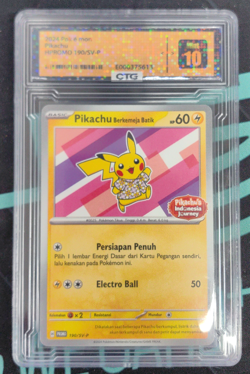 Pikachu Berkemeja Batik 190/SV-P Indonesia Journey Promo Pokemon - Image 1