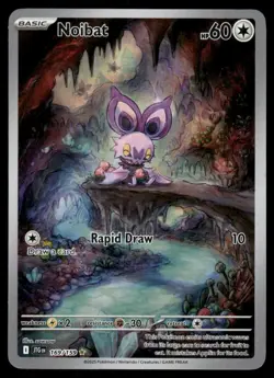 Pokemon Cards Noibat 169/159 Journey Together Illustration Rare NM - Image 1