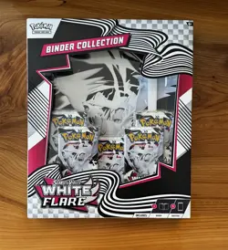 POKEMON TCG SCARLET & VIOLET WHITE FLARE BINDER COLLECTION BOX FACTORY SEALED - Image 1