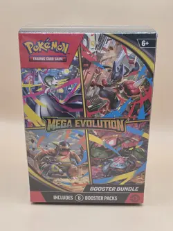 Pokemon TCG: Mega Evolution Factory Sealed Booster Bundle Box 6 Packs Sealed NEW - Image 1