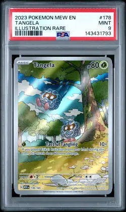 2023 POKEMON MEW EN-151 ILLUSTRATION RARE #178 TANGELA PSA 9 - Image 1