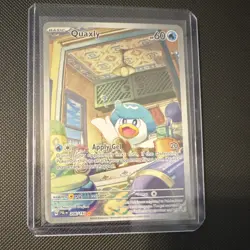 Pokemon Quaxly SV02 Paldea Evolved 206/193 Illustration Rare Holo HP 60 - Image 1