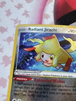 Radiant Jirachi - 120/195 Ultra Rare Silver Tempest NM Pokemon TCG - Image 2