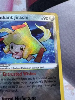 Radiant Jirachi - 120/195 Ultra Rare Silver Tempest NM Pokemon TCG - Image 3