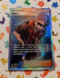 Pokemon TCG Nanu (Full Art) 179/181 Sun And Moon Team Up Holo English 2019 - Image 1