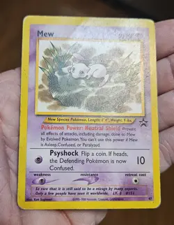 2002 WOTC POKEMON LEAGUE MEW #47 BLACK STAR PROMO MEW LILLY PROMO - Image 1