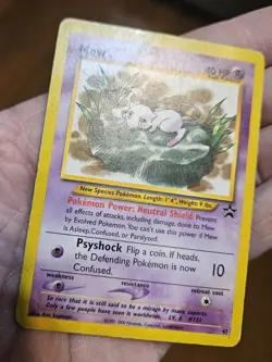 2002 WOTC POKEMON LEAGUE MEW #47 BLACK STAR PROMO MEW LILLY PROMO - Image 2